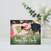 FOTO-Verlobung für Skripte Save the Date (Stehend Vorderseite)