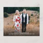 FOTO-Verlobung für Skripte Save the Date (Rückseite)