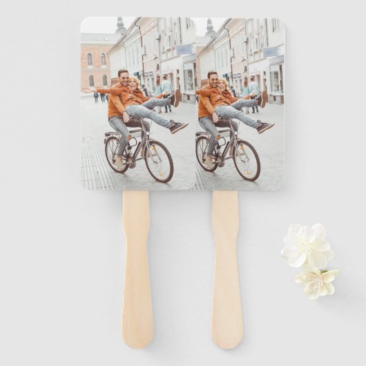 Foto Verlobung Hochzeit Graduierungsparty Fächer (Vorne und Hinten)