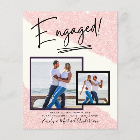 FOTO-VERLOBUNG im HAUSHALT Ankündigung SKRIPT Flyer (Vorne)