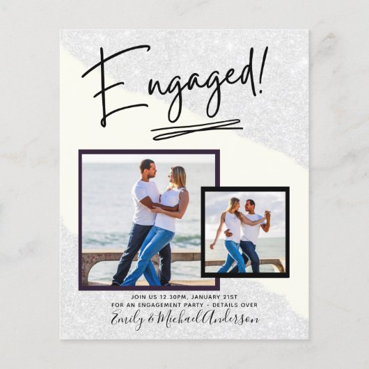 FOTO-VERLOBUNG im HAUSHALT Ankündigung SKRIPT Flyer (Vorne)