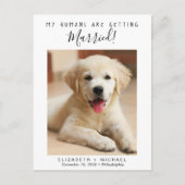 Foto-Verlobung Save the Date Ankündigungspostkarte (Vorderseite)