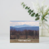 Foto Vermont Landschaft Szene mit Bergen Postkarte (Stehend Vorderseite)