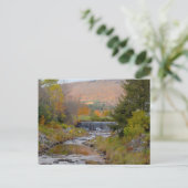 Foto Vermont Stream Wasserfall Herbst Postkarte (Stehend Vorderseite)