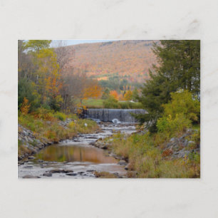Foto Vermont Stream Wasserfall Herbst Postkarte