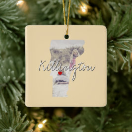 Foto Vermont und Ortsname Keramikornament