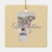 Foto Vermont und Ortsname Keramikornament (Rückseite)