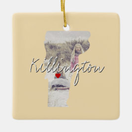 Foto Vermont und Ortsname Keramikornament