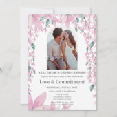 Foto-Verpflichtungserklärung für Wasserfarben Einladung (Vorderseite)