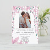 Foto-Verpflichtungserklärung für Wasserfarben Einladung (Stehend Vorderseite)