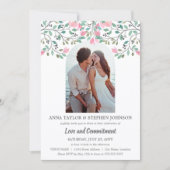 Foto-Verpflichtungserklärung für Wasserfarben Einladung (Vorderseite)