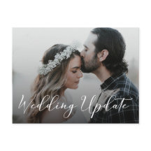 Foto vertagt Hochzeitsankündigung