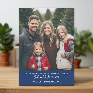 Foto vertikal für Familientreffen Feiertagskarte