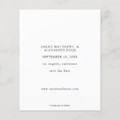 Foto - Vertikal Save the Date Flyer (Hinten)