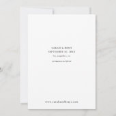 Foto - Vertikal Save the Date und Handschrift Einladung (Rückseite)