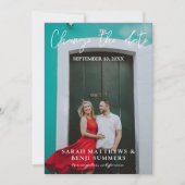 Foto - Vertikale Änderung des Datums Einladung (Vorderseite)