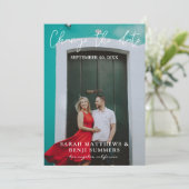 Foto - Vertikale Änderung des Datums Einladung (Stehend Vorderseite)