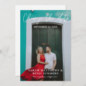 Foto - Vertikale Änderung des Datums Einladung (Vorne/Hinten)