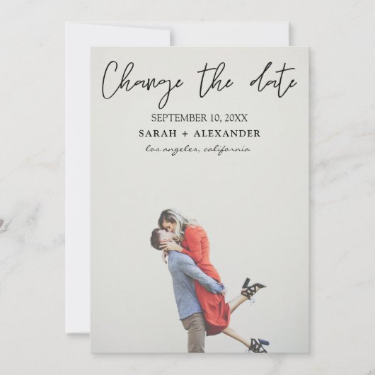 Foto - Vertikale Änderung des Datums - oberster Te Einladung (Vorderseite)