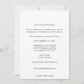 Foto - Vertikale Änderung des Datums w/Ombre 2 Einladung (Rückseite)