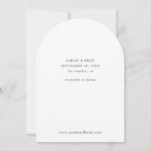 Foto - Vertikales Save the Date und Handschrift 2  Einladung (Rückseite)