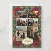 Foto Verziert Poinsettia Weihnachten (Vorderseite)