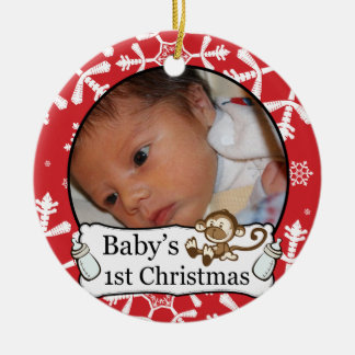 Foto-Verzierung des Babys 1. kundenspezifische Keramikornament