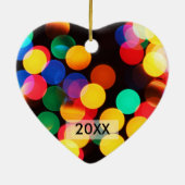 Foto-Verzierung des Babys erste Weihnachts Keramik Ornament (Hinten)