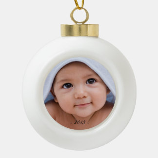 Foto-Verzierung Keramik Kugel-Ornament