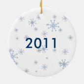 Foto-Verzierung - Weihnachtsfußball Keramik Ornament (Hinten)