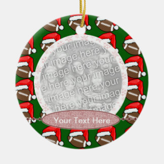 Foto-Verzierung - Weihnachtsfußball Keramikornament