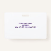 Foto Veterinarian ID Abzeichen Ausweis (Rückseite)