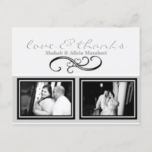 Foto Vielen Dank Benutzerdefinierte Postkarte mit 