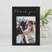 Foto Vielen Dank, dass Sie sich für das Hochzeitst Einladung (Stehend Vorderseite)