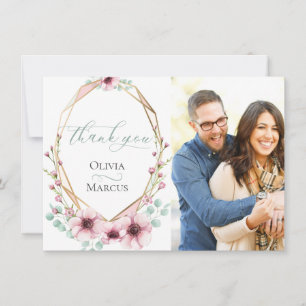 Foto Vielen Dank Frischer Frühlingsblumen Dankeskarte