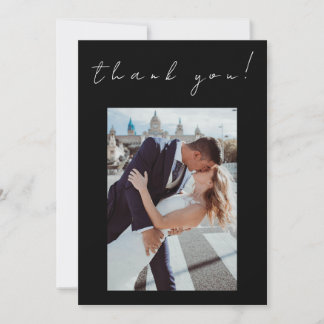 Foto Vielen Dank für Ihre Hochzeitkarte - Zwei Fla Einladung