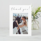 Foto Vielen Dank für Ihre Hochzeitskarte - Zwillin Einladung (Stehend Vorderseite)