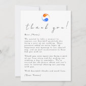 Foto Vielen Dank für Ihre Hochzeitskarte - Zwillin Einladung (Rückseite)