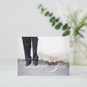 Foto Vielen Dank für Ihre Karte (Stehend Vorderseite)