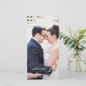 Foto Vielen Dank für Ihre Karte (Stehend Vorderseite)