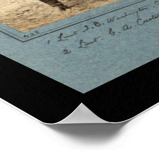 Foto Vignettes mit Custer 1862 Poster (Ecke)