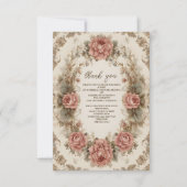 Foto Viktorianisch Royal Elegance Brautparty Dankeskarte (Vorderseite)