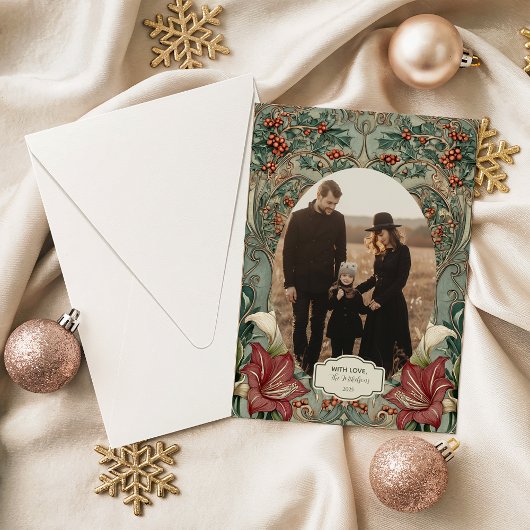 Foto Viktorianisches Weihnachten mit Stechpalme un