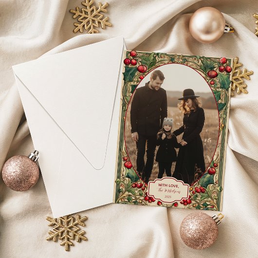 Foto Viktorianisches Weihnachten mit Stechpalme un