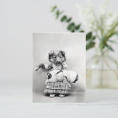 Foto Vintag Chien Postkarte (Stehend Vorderseite)