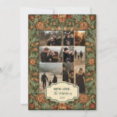 Foto Vintag Pinecone Feiertagskarte (Vorderseite)