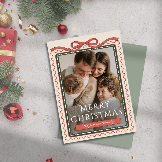 Foto Vintage Briefmarke Coquette Einladung