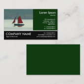 Foto - Vintage Segelyacht Visitenkarte (Vorne/Hinten)