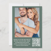 Foto Vintager Blumenstrauß Jugendstil Hochzeit Einladung (Rückseite)