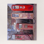 Foto Vintager Gaspumpen Puzzle (Vertikal)